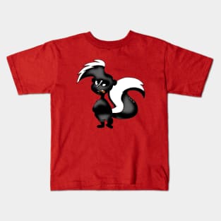 angry skunk cartoon Kids T-Shirt